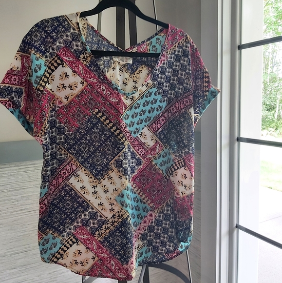 patchwork blouse. - Picture 5 of 5